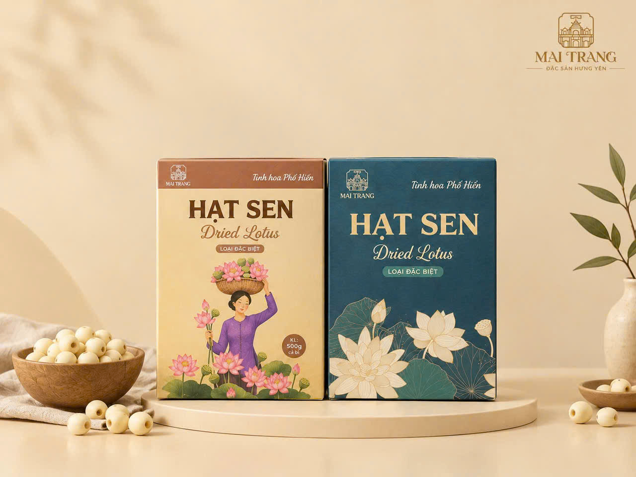 Hạt sen bắc ( bóc thu công)  - Mai Trang